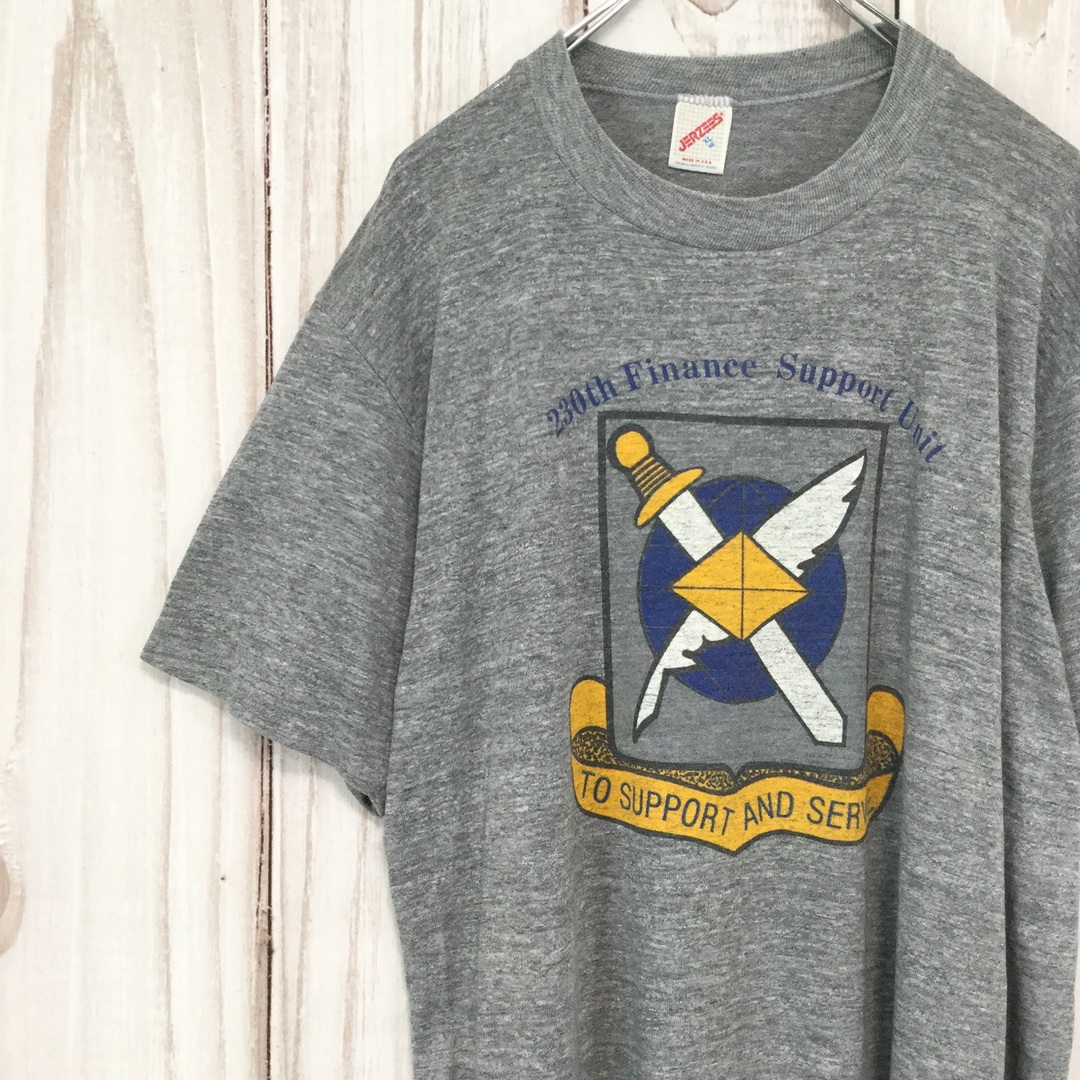 USA製 半袖Tシャツ 米軍 ビッグサイズ 感 ボロ XL グレー