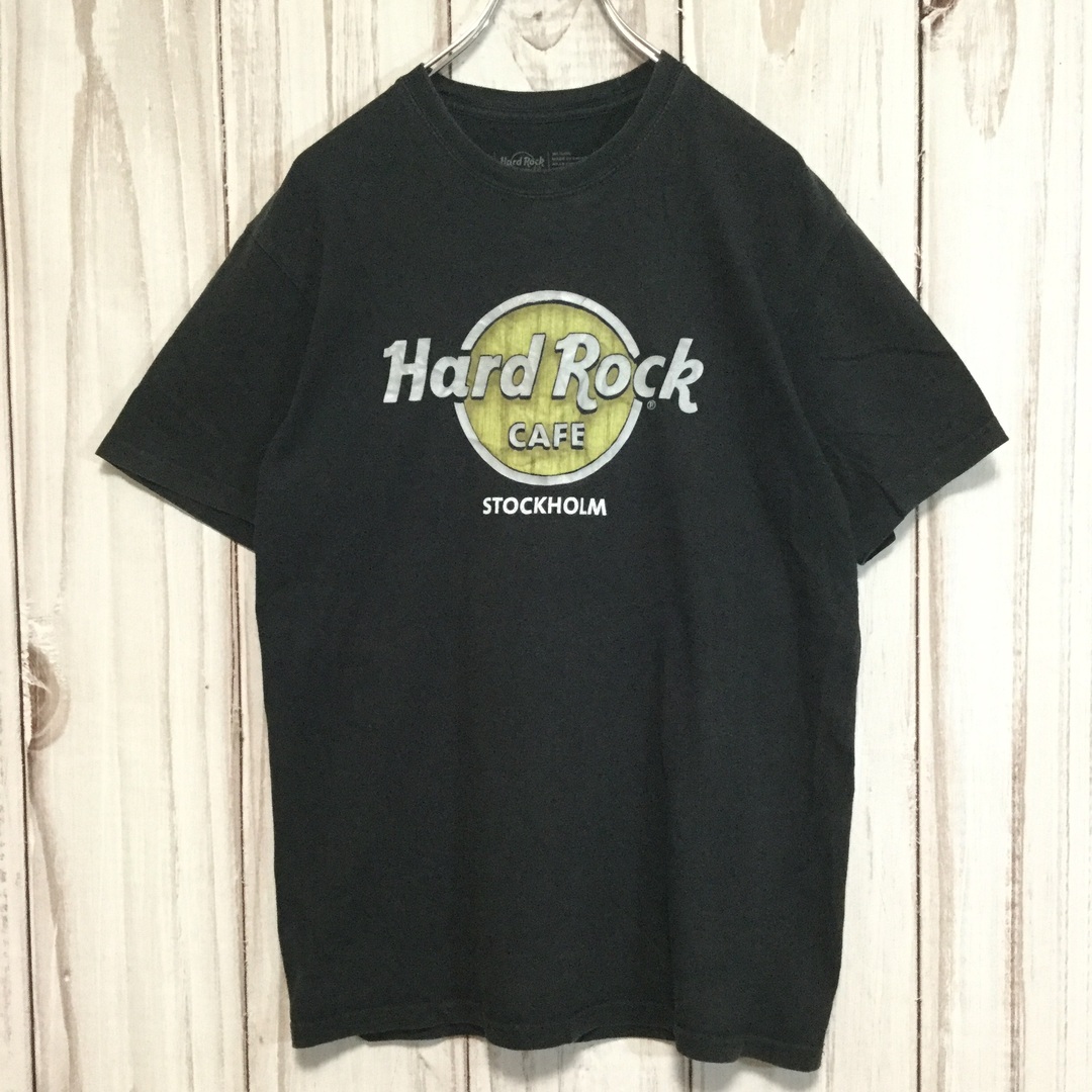 トモ古着ハードロックカフェ 定番 ビッグロゴ 半袖Ｔシャツ M 黒 感