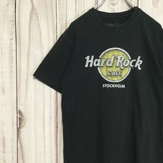 トモ古着ハードロックカフェ 定番 ビッグロゴ 半袖Ｔシャツ M 黒 感