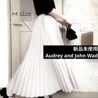 タグ付＊Audrey and John Wad プリーツスカート　ホワイト•M