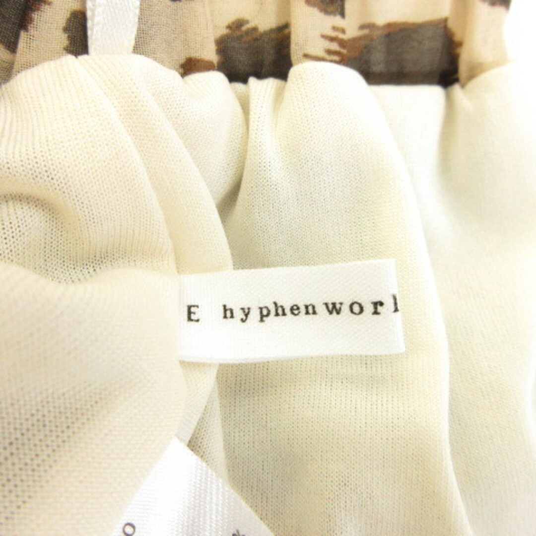 E hyphen world gallery(イーハイフンワールドギャラリー)のイーハイフンワールドギャラリー プリーツスカート ロング ヒョウ柄 茶 F レディースのスカート(ロングスカート)の商品写真