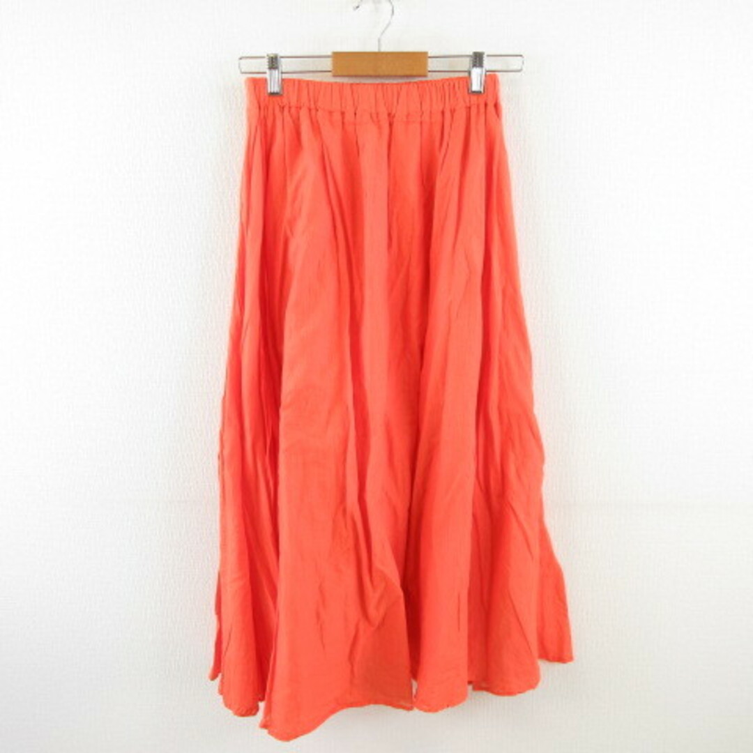 coen(コーエン)のコーエン coen Market フレアスカート ギャザー ロング オレンジ レディースのスカート(ロングスカート)の商品写真
