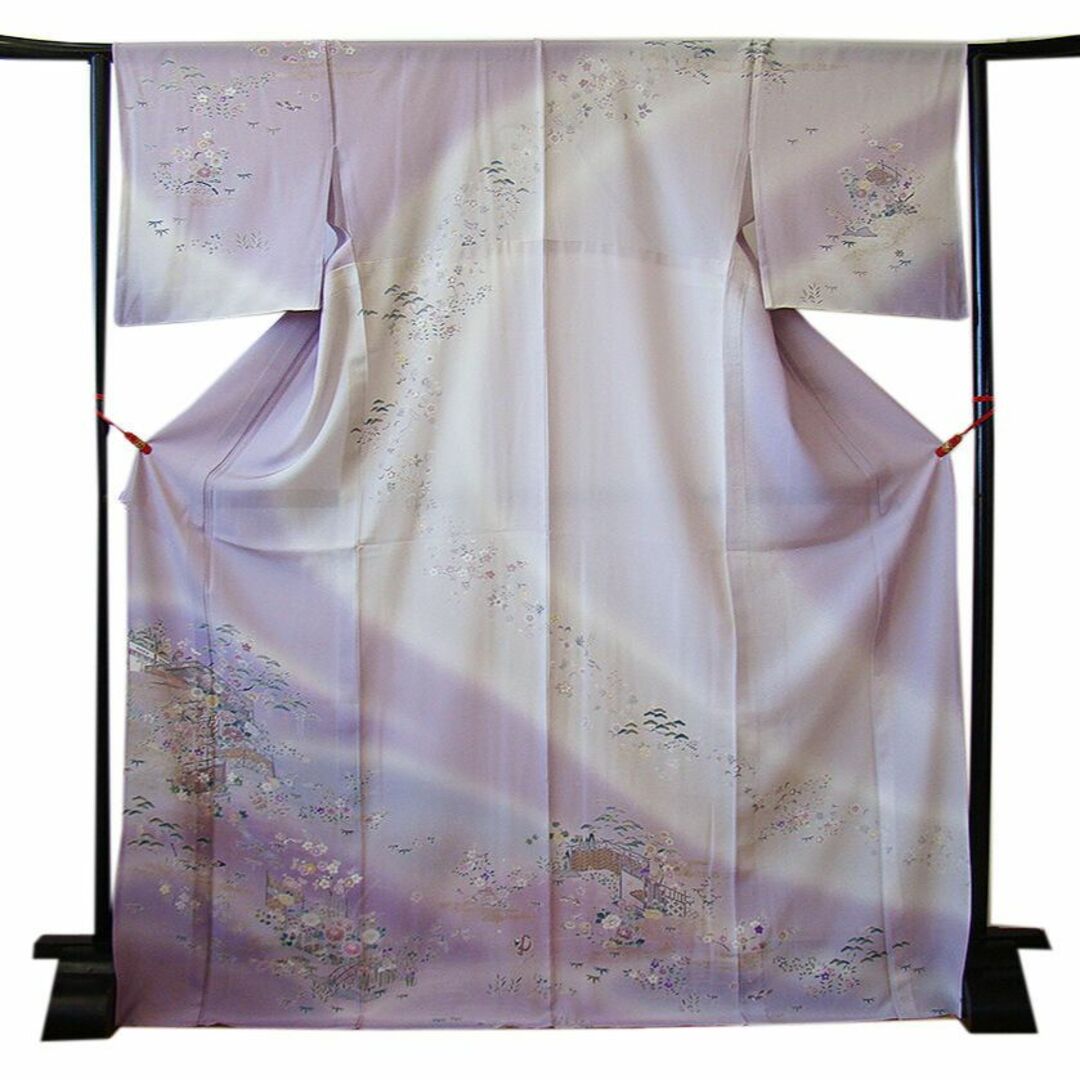 「縁」162ｃｍ～168ｃｍ 新品 夏物 Ｌ寸 絽 高級 訪問着 正絹 Ｕ８２９