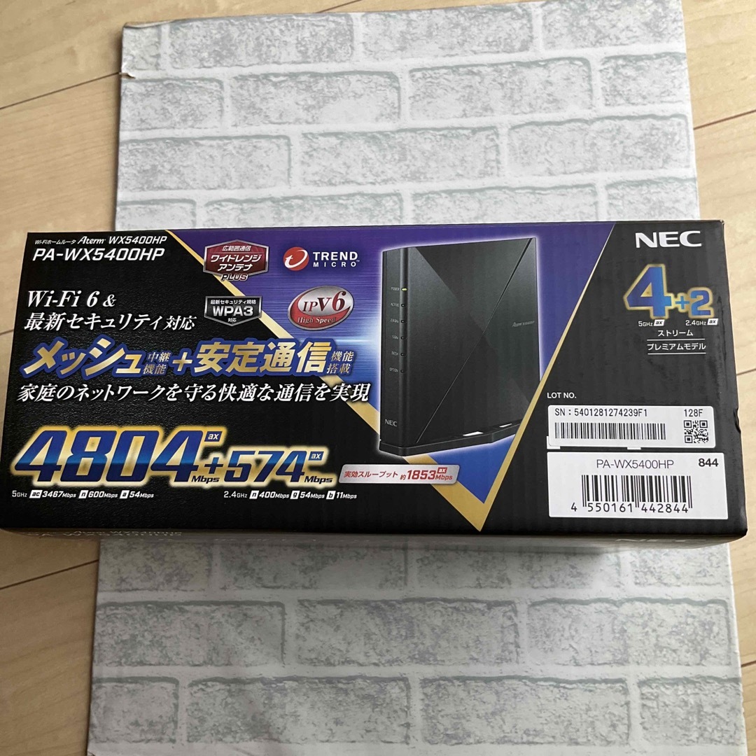 40ポートIPv6【相場価格16,000円】NEC 無線ルータ PA-WX5400HP ルーター