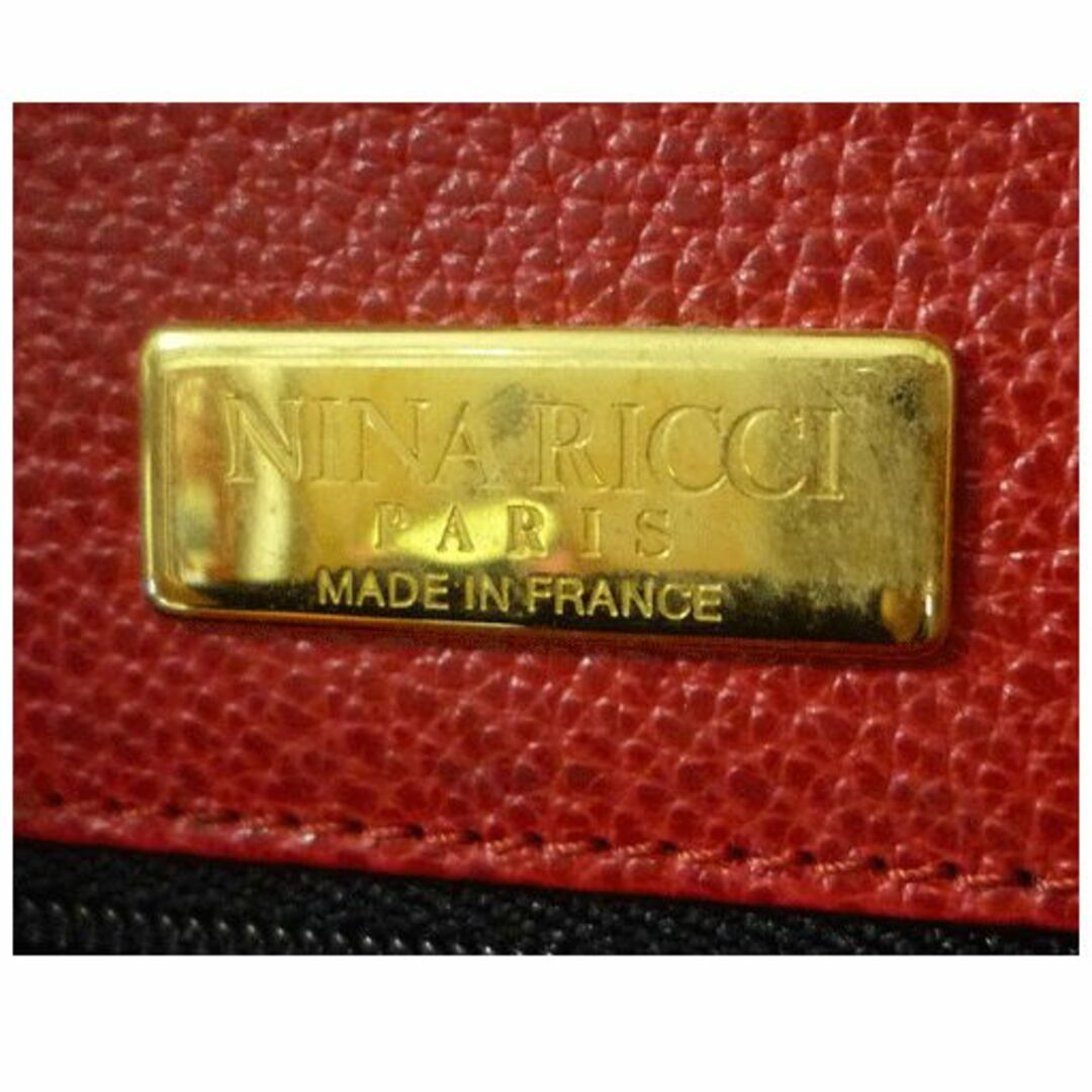 NINA RICCI(ニナリッチ)の良品　ニナリッチ　レッド　赤　チェーン　肩掛け　斜め掛け　ショルダーバッグ レディースのバッグ(ショルダーバッグ)の商品写真