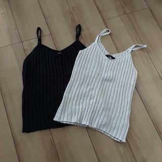 アズールバイマウジー(AZUL by moussy)のAZUL BY MOUSSY ニットキャミソール　２点セット(キャミソール)