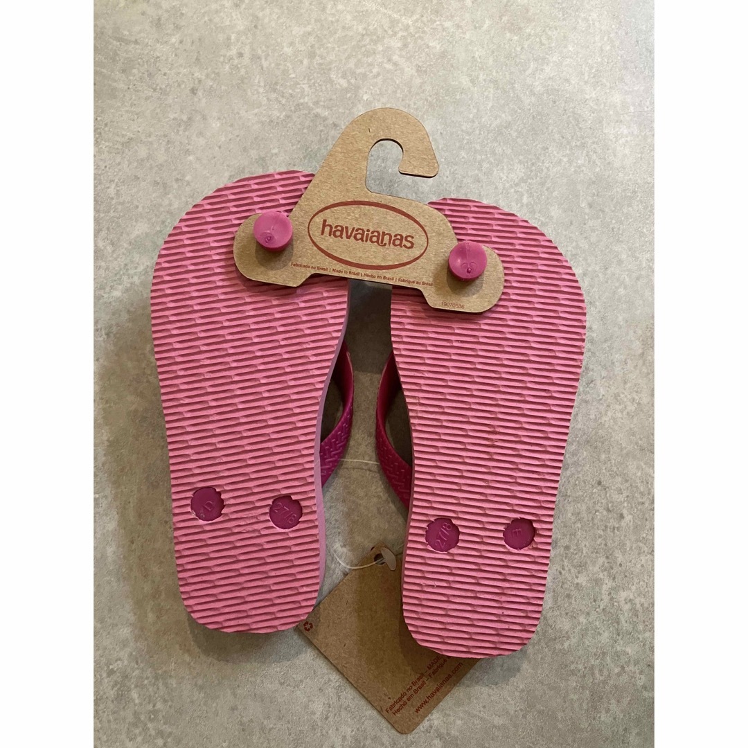 havaianas(ハワイアナス)のピーチ姫　ビーチサンダル　18cm キッズ/ベビー/マタニティのキッズ靴/シューズ(15cm~)(サンダル)の商品写真