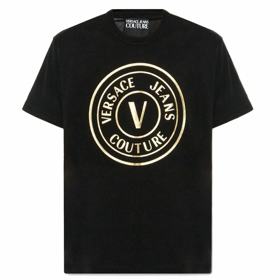 VERSACE(ヴェルサーチ)の2 VERSACE JEANS COUTURE ブラックTシャツ size M メンズのトップス(Tシャツ/カットソー(半袖/袖なし))の商品写真