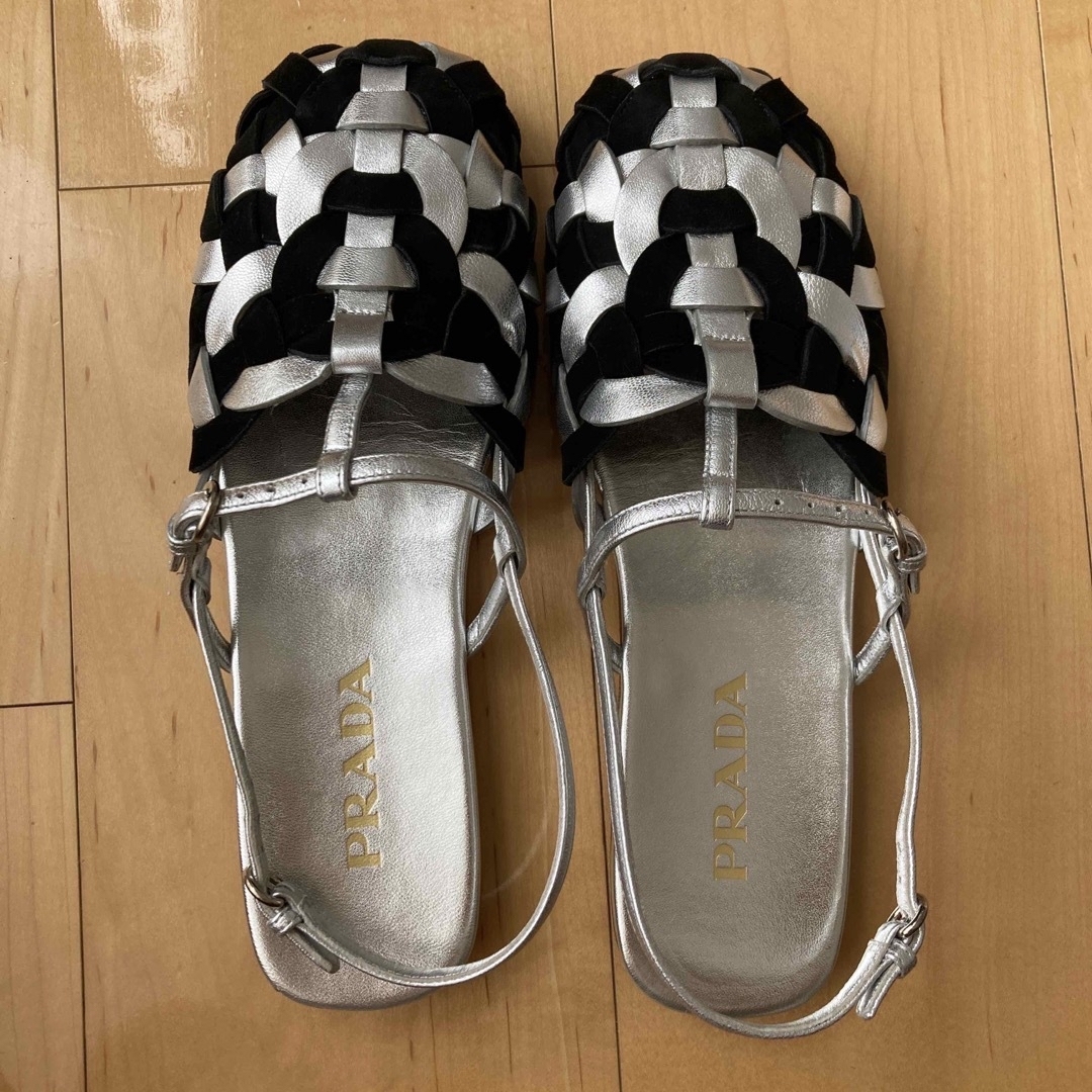 レディース美品　プラダ　PRADA サンダル　38.5