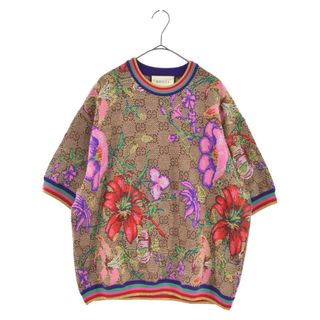 グッチ(Gucci)のGUCCI グッチ GG柄×花 カットソー ニット フローラル モノグラムTシャツ 606083(ニット/セーター)