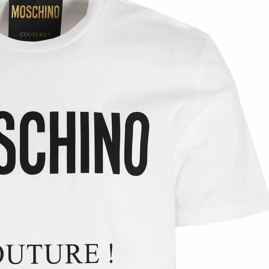 MOSCHINO(モスキーノ)の送料無料 4 MOSCHINO モスキーノ A0707 2041 ホワイト Tシャツ カットソー 半袖 size 46 メンズのトップス(Tシャツ/カットソー(半袖/袖なし))の商品写真