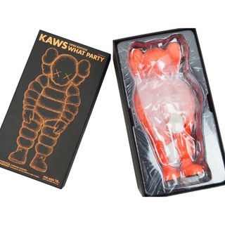 メディコムトイ(MEDICOM TOY)の新品未使用 MEDICOM TOY メディコムトイ 人形 フィギュア KAWS カウズ What Party open edition オレンジ 50812(その他)