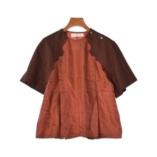 トーガ(TOGA)のTOGA トーガ ブラウス 36(S位) 茶 【古着】【中古】(シャツ/ブラウス(長袖/七分))