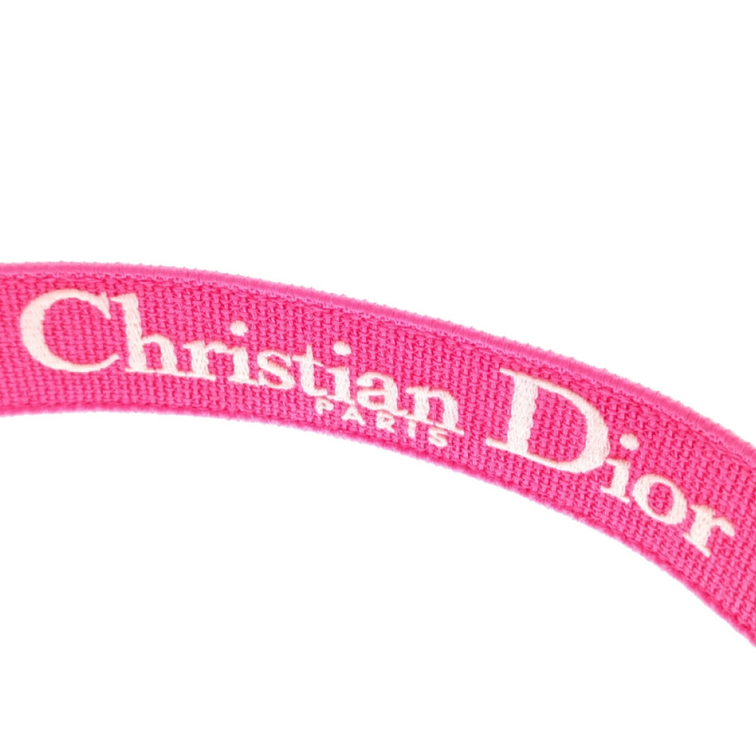 Christian Dior クリスチャンディオール エンブロイダリー バッグ ショルダーストラップ ピンク/ホワイト