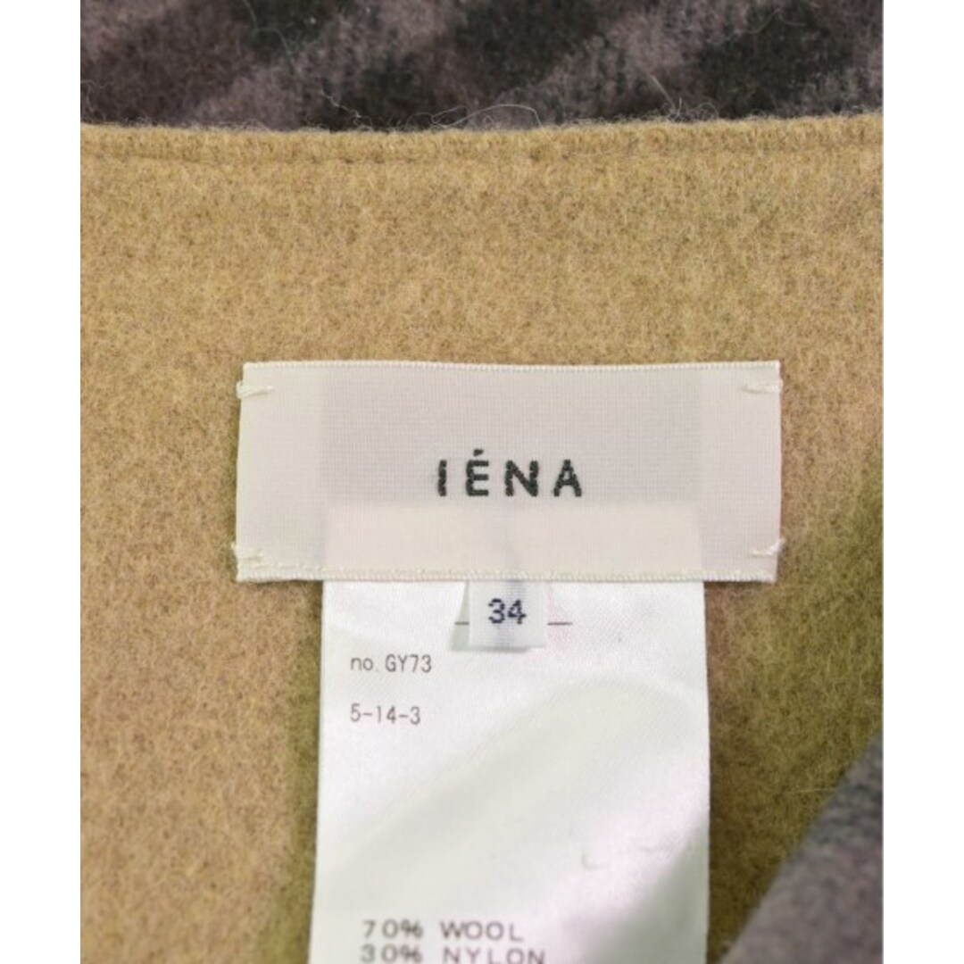IENA(イエナ)のIENA ロング・マキシ丈スカート 34(XS位) グレーx茶x白(チェック) 【古着】【中古】 レディースのスカート(ロングスカート)の商品写真