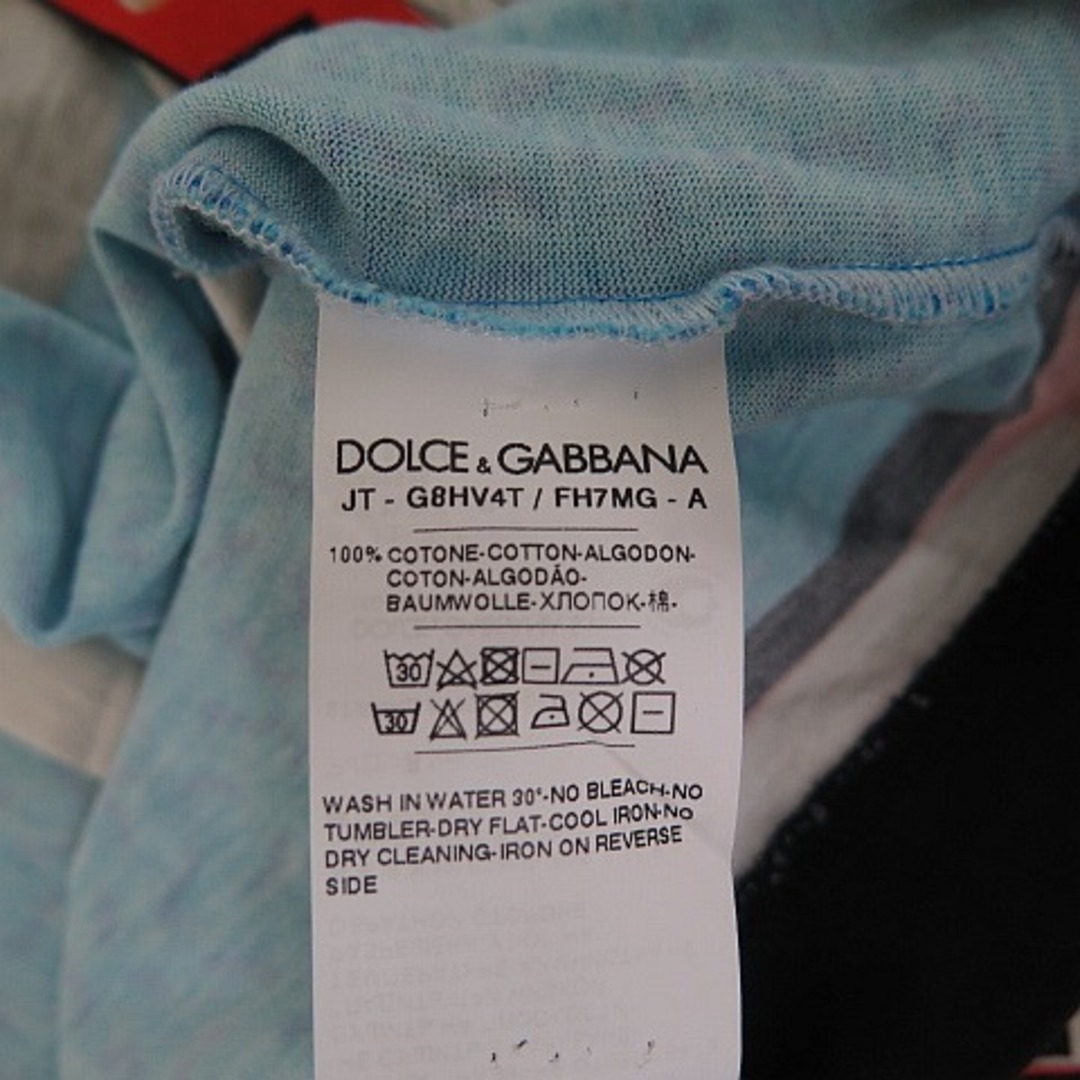 ドルガバ DOLCE&GABBANA Tシャツ 半袖 転写プリント 44