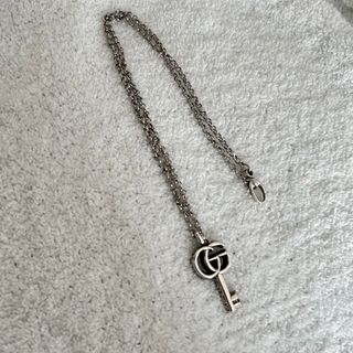 GUCCグッチ  ダブルGキー 925 14.6g シルバー925 ネックレス