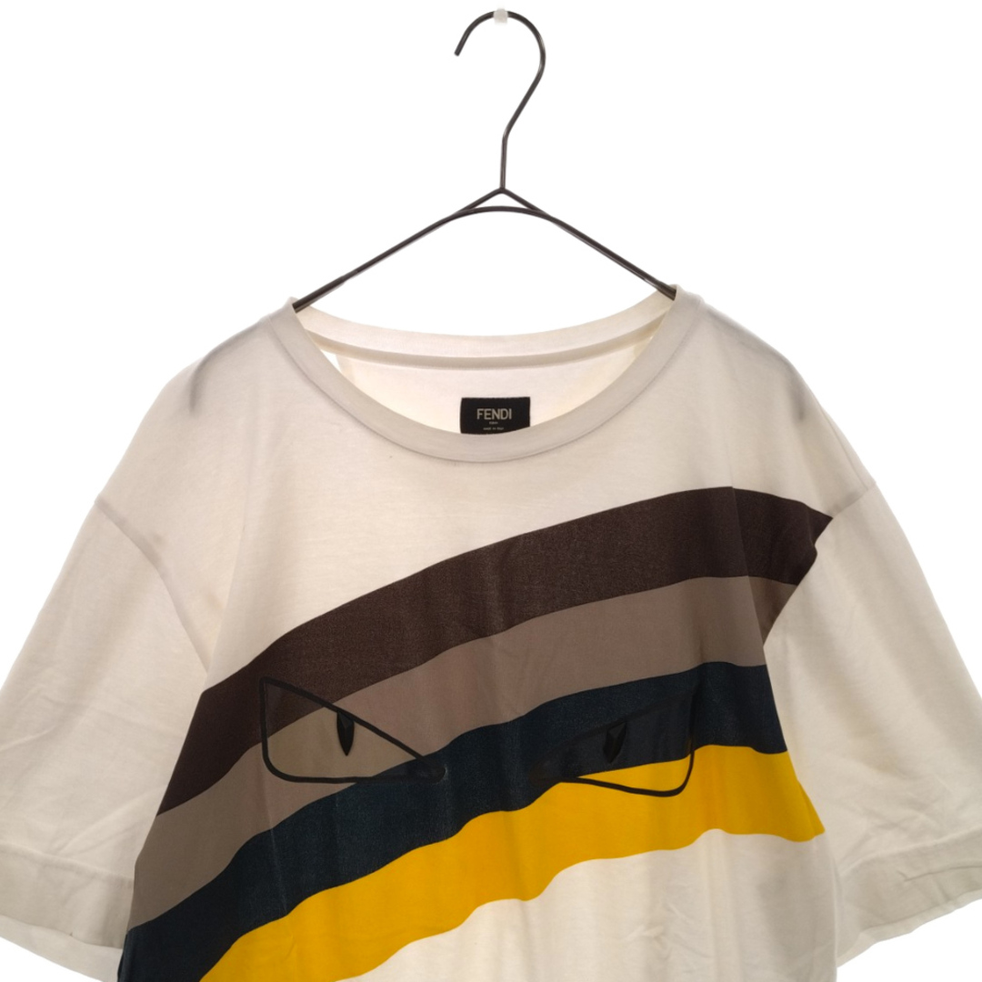 FENDI(フェンディ)のFENDI フェンディ バグズアイプリント半袖Tシャツ FY0936 A4PK ホワイト メンズのトップス(Tシャツ/カットソー(半袖/袖なし))の商品写真