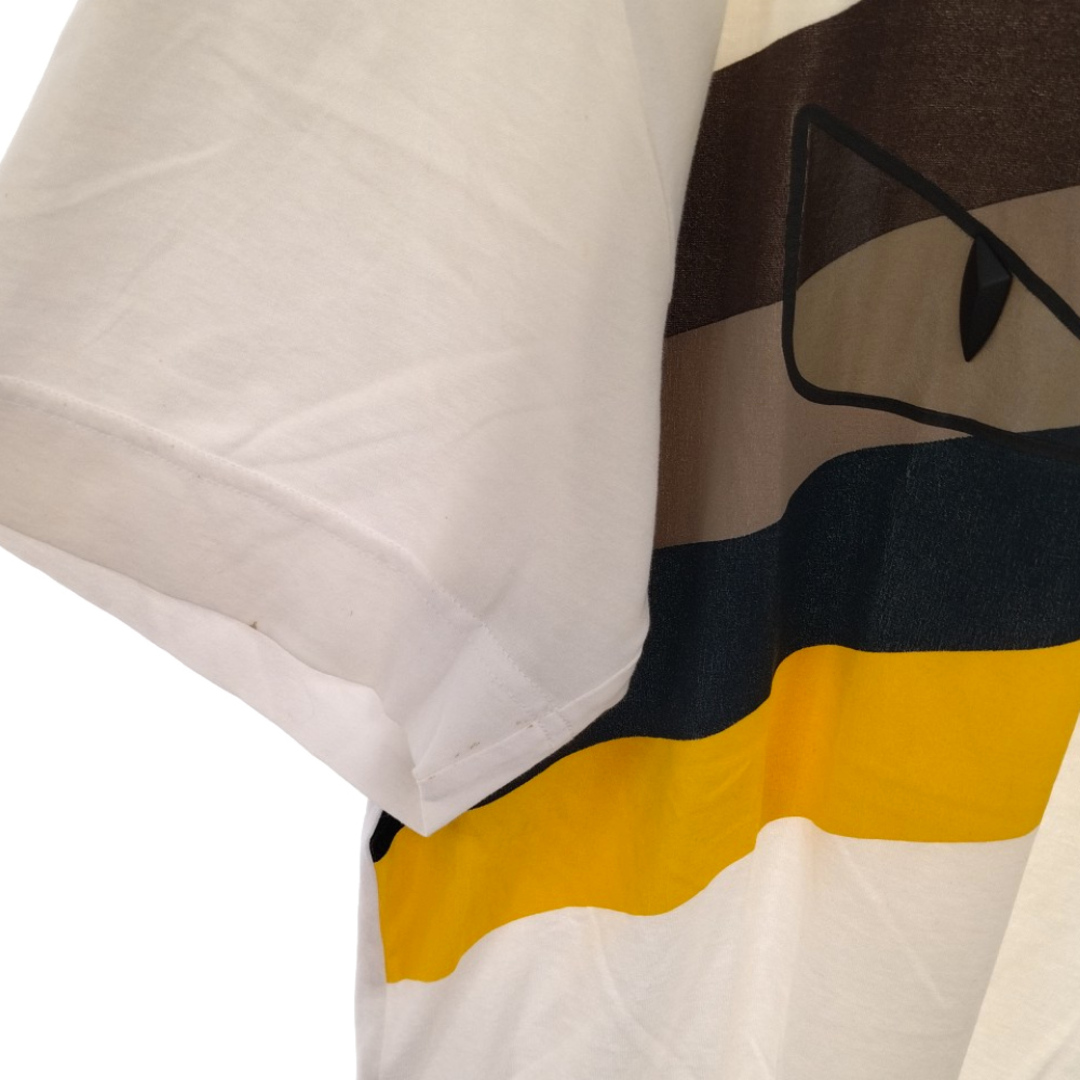 FENDI(フェンディ)のFENDI フェンディ バグズアイプリント半袖Tシャツ FY0936 A4PK ホワイト メンズのトップス(Tシャツ/カットソー(半袖/袖なし))の商品写真