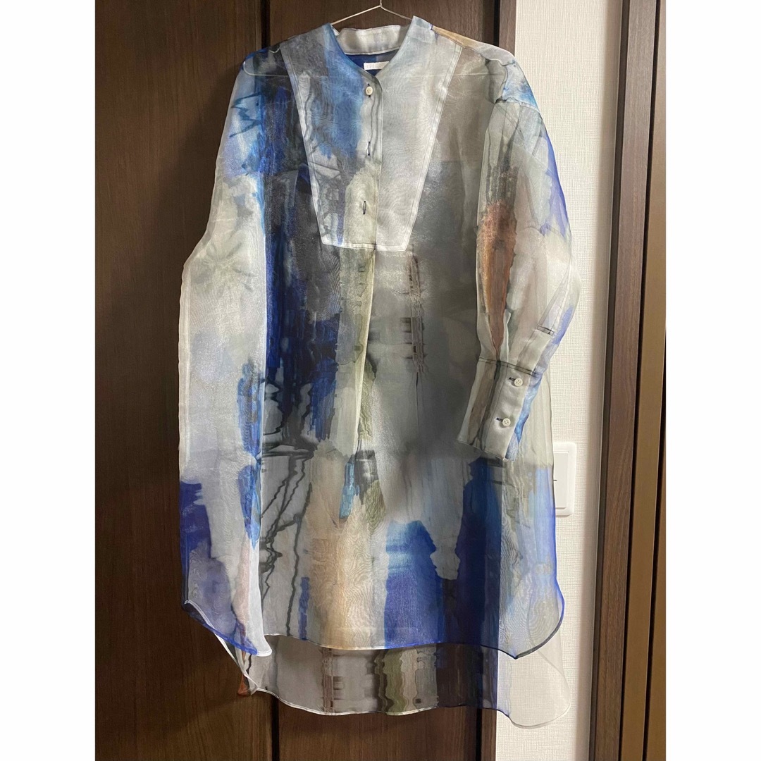 TELMA テルマ　Printed Pullover Shirt シアーシャツ