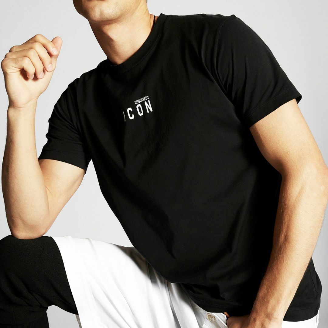 DSQUARED2 - DSQUARED2 ブラック ICON 半袖 Tシャツ size XXLの通販 by