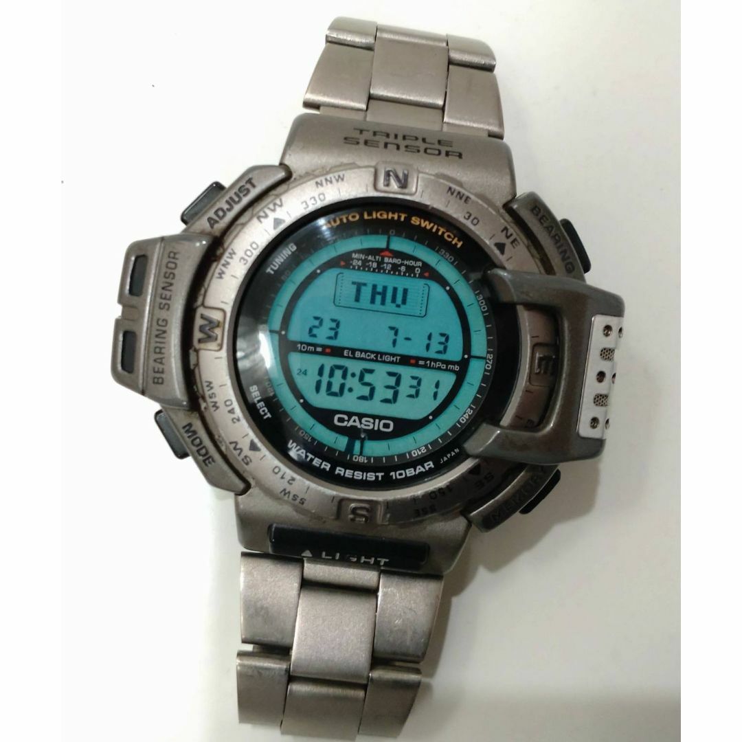 CASIO - 電池交換済 カシオ プロトレック PRT-411 チタンの通販 by