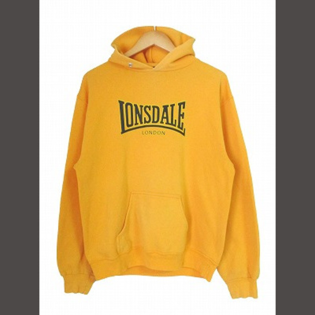 LONSDALE(ロンズデール)のロンズデール スウェットパーカー プルオーバー ロゴプリント USA製 M メンズのトップス(パーカー)の商品写真