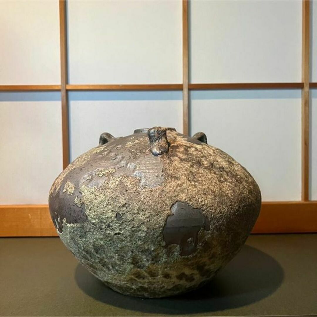 古壺 陶器 アンティーク インテリア置物 花瓶