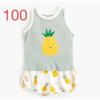 セットアップ🍍ベビー服 キッズ服 子供服 韓国 海外 2点セット 100(Tシャツ/カットソー)