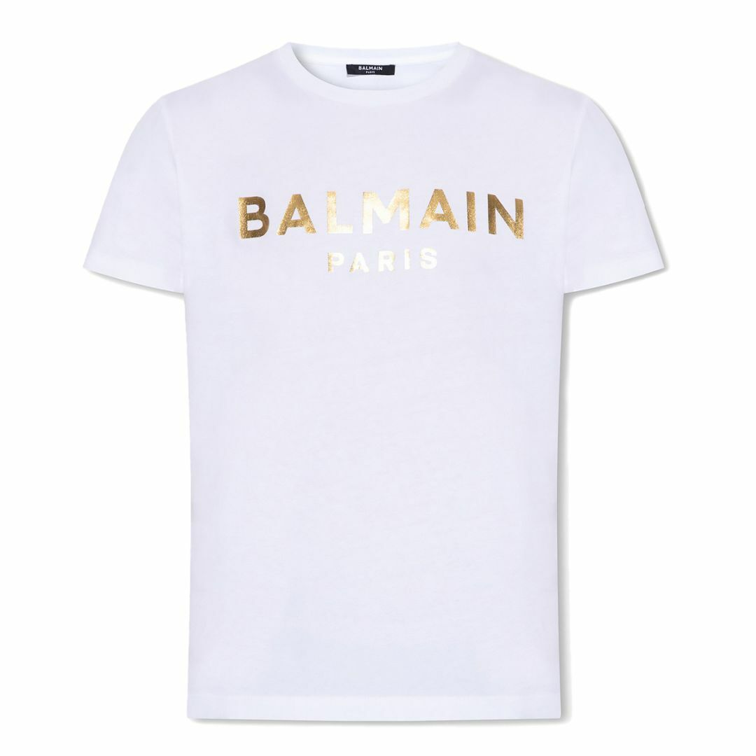 BALMAIN(バルマン)の21 BALMAIN ホワイト Tシャツ ロゴ 半袖 size M メンズのトップス(Tシャツ/カットソー(半袖/袖なし))の商品写真