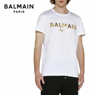 バルマン(BALMAIN)の21 BALMAIN ホワイト Tシャツ ロゴ 半袖 size M(Tシャツ/カットソー(半袖/袖なし))