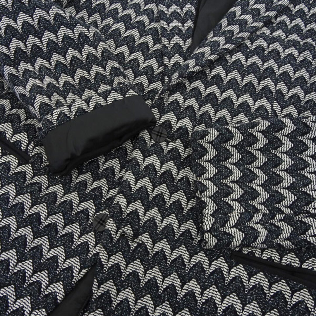 ブラック系付属品イッセイミヤケ ISSEY MIYAKE シルク混 ウール テーラードジャケット 黒系 size4 Y00284