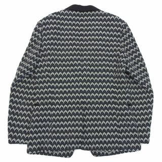 イッセイミヤケ ISSEY MIYAKE シルク混 ウール テーラードジャケット 黒系 size4 Y00284