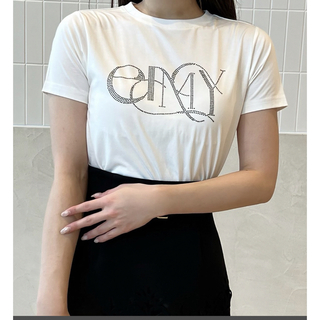 エイミーイストワール(eimy istoire)のeimyロゴパールTシャツ エイミーイストワール(Tシャツ(半袖/袖なし))