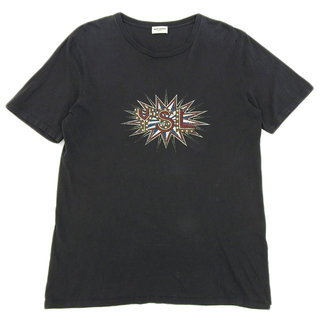 サンローラン(Saint Laurent)のサンローランパリ SAINT LAURENT PARIS コットン 半袖 Tシャツ メンズ グレー系 sizeS Y00415(Tシャツ/カットソー(半袖/袖なし))