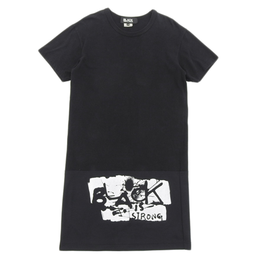 COMME des GARCONS(コムデギャルソン)のブラック コムデギャルソン BLACK COMME des GARCONS コットン ロング丈 Tシャツ メンズ 黒 sizeM Y00417 メンズのトップス(Tシャツ/カットソー(半袖/袖なし))の商品写真