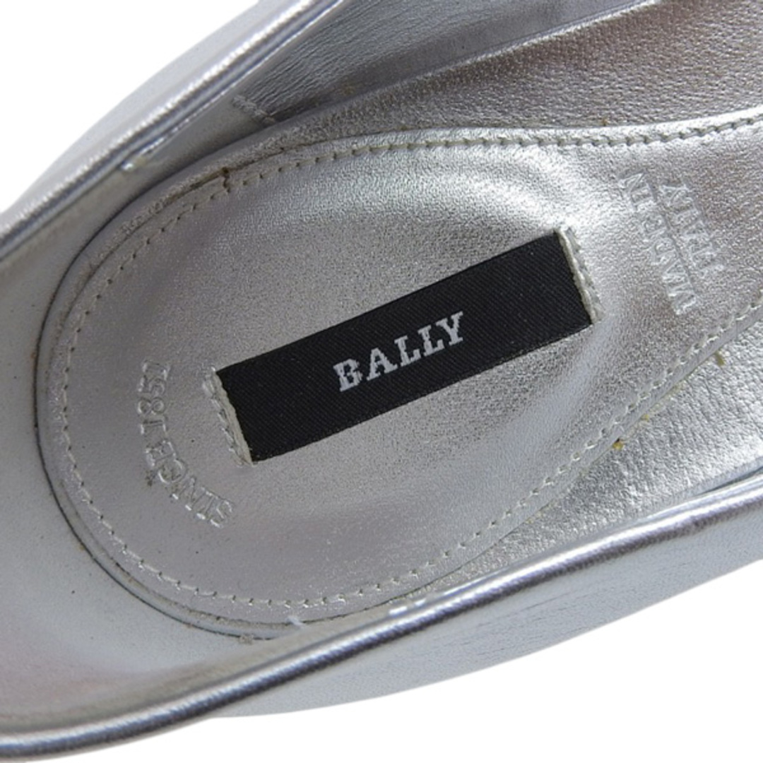 Bally(バリー)のバリー BALLY レザー フラットシューズ パンプス シルバー sizeEU37 Y00525 レディースの靴/シューズ(ハイヒール/パンプス)の商品写真