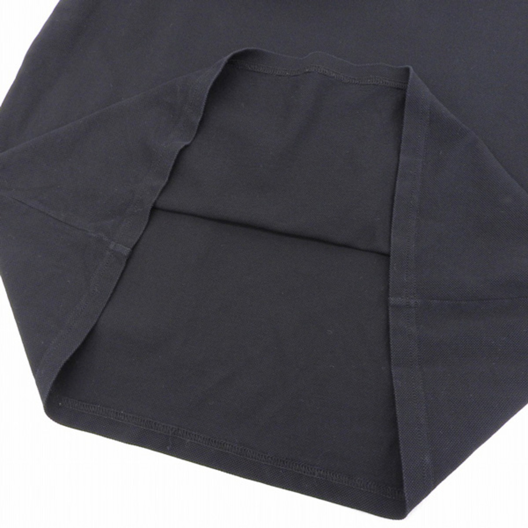 Saint Laurent(サンローラン)の美品 サンローランパリ SAINT LAURENT 半袖 ポロシャツ コットン レディース ブラック sizeL Y00536 レディースのトップス(シャツ/ブラウス(半袖/袖なし))の商品写真