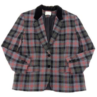 ペンドルトン(PENDLETON)のPENDLETON ペンドルトン ウール チェック柄 ジャケット レディース グレー系 size16 Y00590(その他)