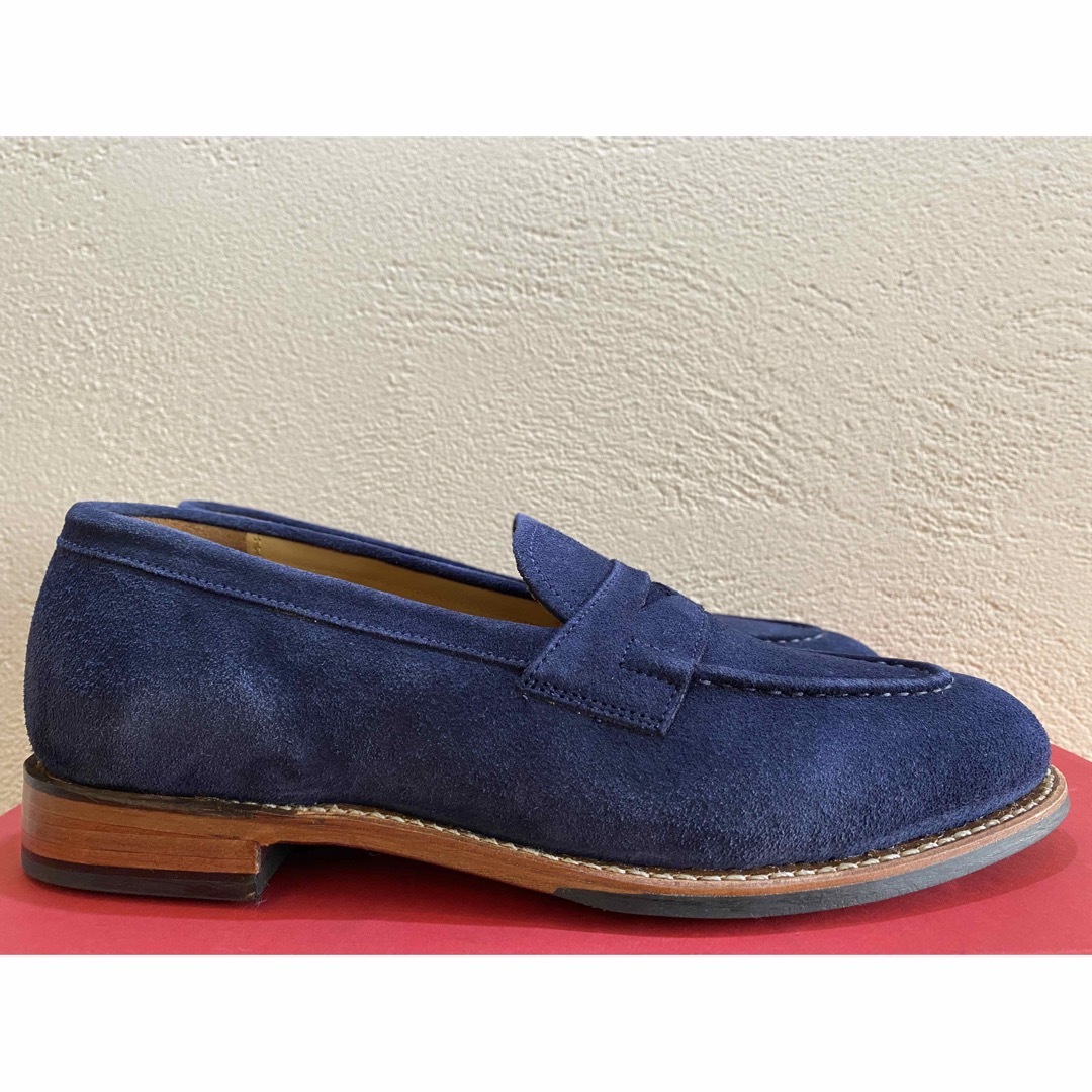 GRENSON(グレンソン)の新品 GRENSON グレンソン スエード サドルストラップ ペニーローファー メンズの靴/シューズ(ドレス/ビジネス)の商品写真