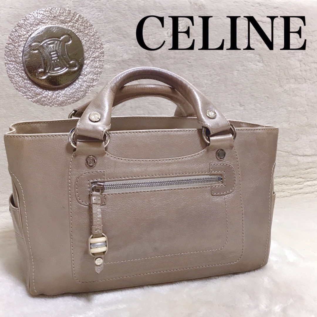 新品未使用 CELINE ブギーバッグ 本革トリオンフ柄コンビ