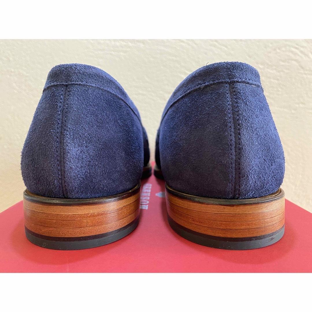 新品 GRENSON グレンソン スエード ペニーローファー サドルストラップ