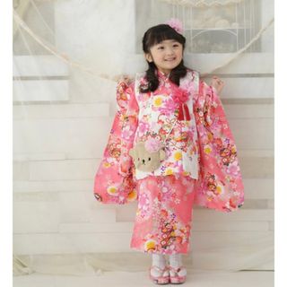 ☆美品☆ 七五三　3歳　被布セット　京都瑠璃雛菊(和服/着物)