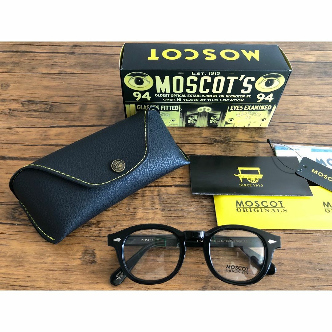 MOSCOT - 【yuma様専用】MOSCOT LEMTOSH 49 BLACK レンズ付きの通販 by