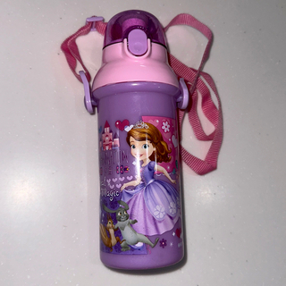 ディズニー(Disney)の水筒 プリンセスソフィア 女の子 直飲み ピンク 紫 480ml(水筒)