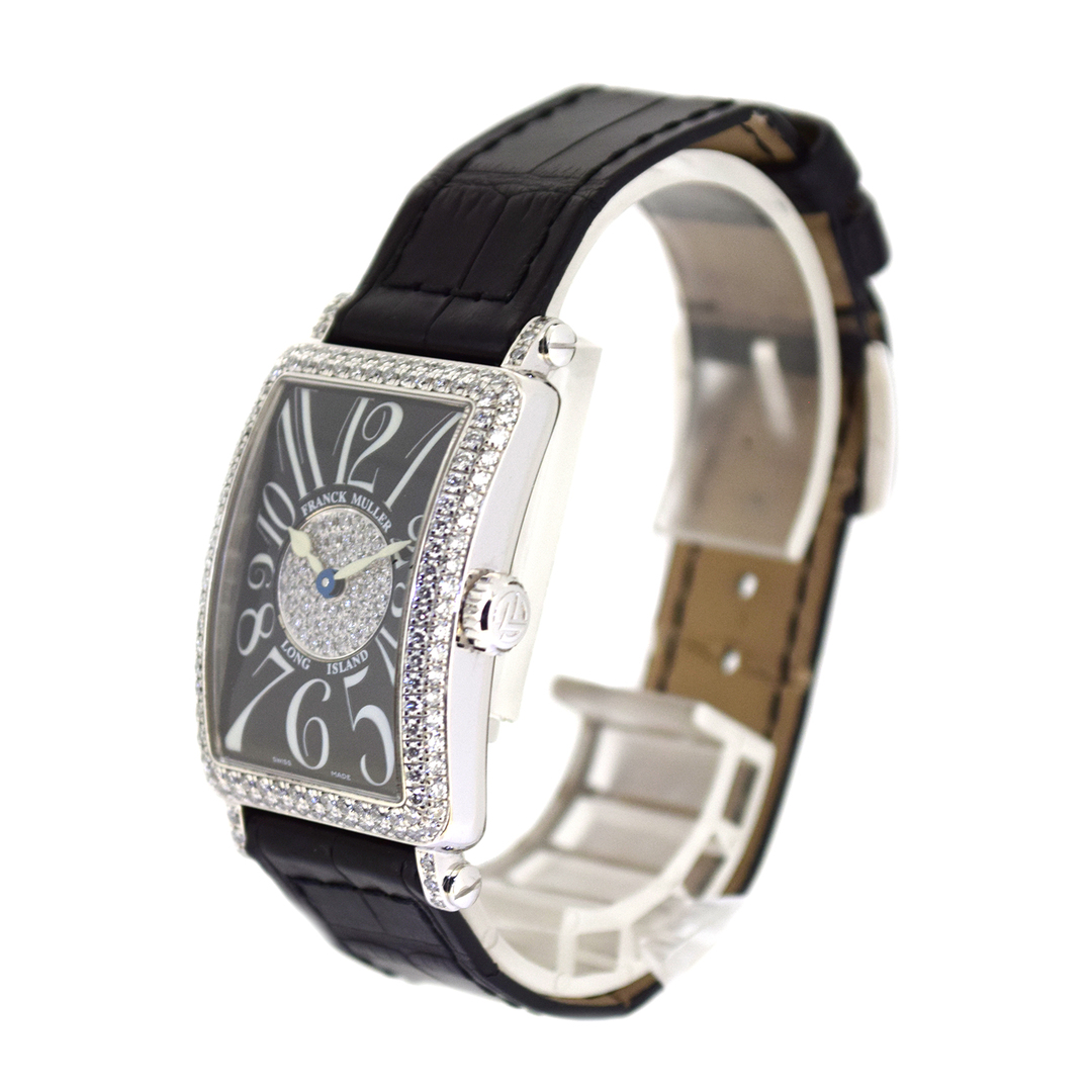 K18WG ダイヤ FRANCK MULLER フランクミュラー  ロングアイランド  902QZD1P  レディース 腕時計