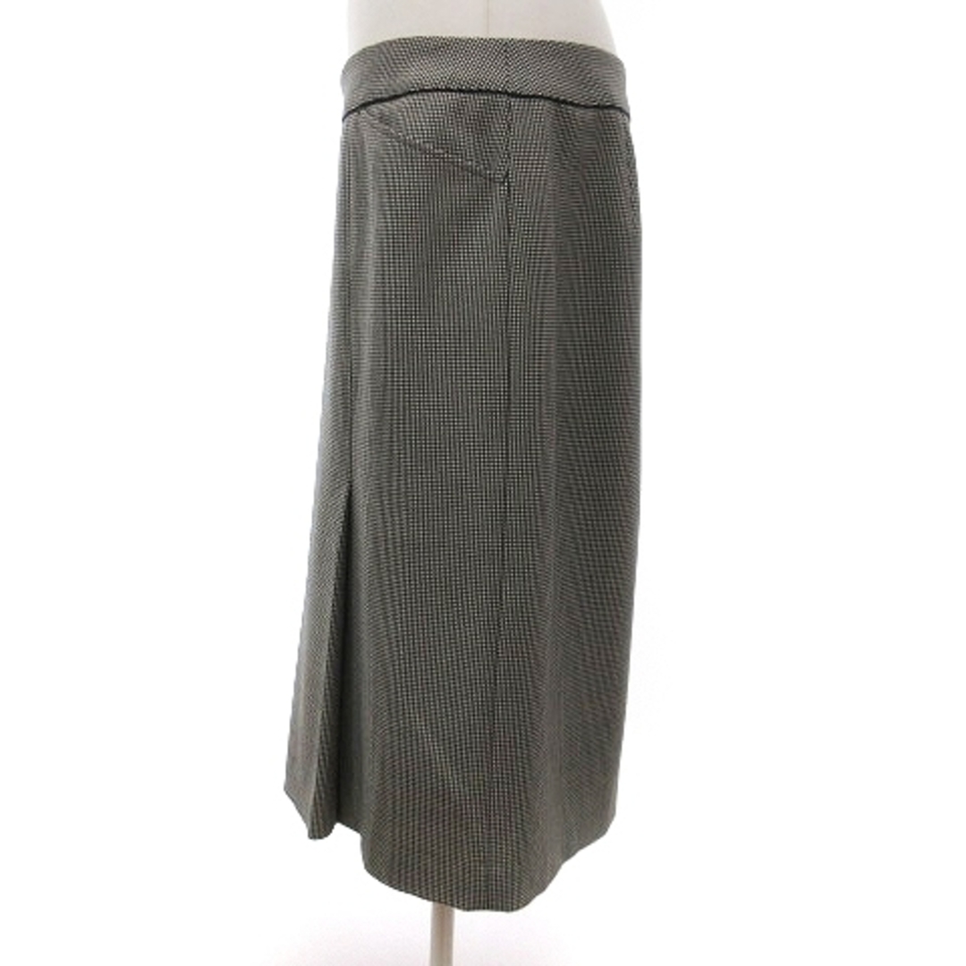 INDIVI(インディヴィ)のインディヴィ タイトスカート 千鳥柄 チェック グレー系 44 大きサイズ レディースのスカート(ひざ丈スカート)の商品写真