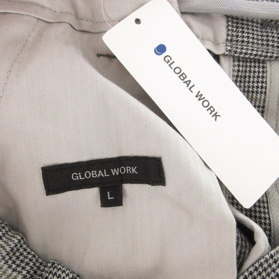 GLOBAL WORK(グローバルワーク)のグローバルワーク アーバンスラックス チェックパンツ グレー系 L ■ メンズのパンツ(スラックス)の商品写真