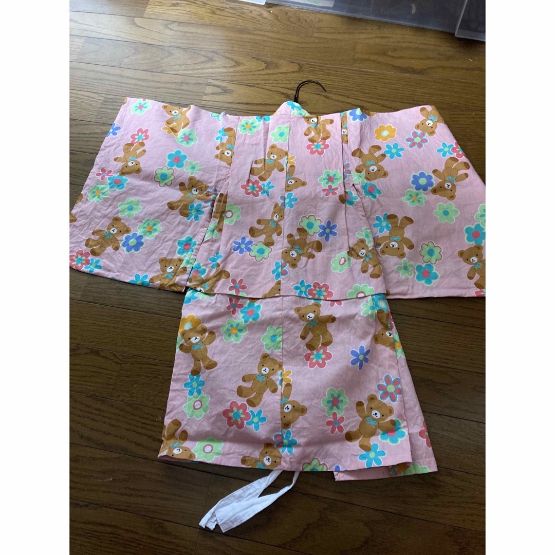 浴衣　女の子　100cm  キッズ/ベビー/マタニティのキッズ服女の子用(90cm~)(甚平/浴衣)の商品写真