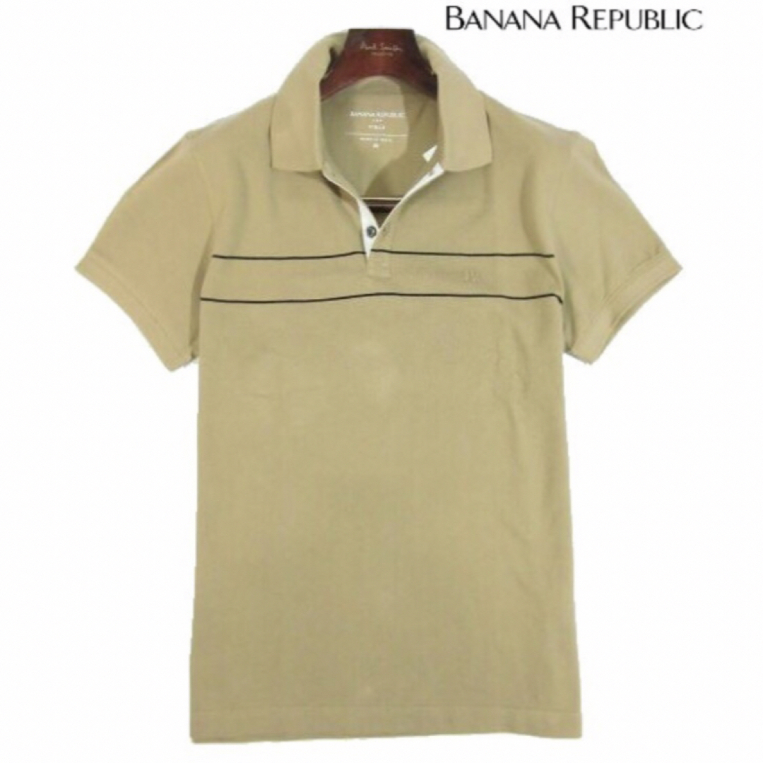 Banana Republic(バナナリパブリック)の【BANANA REPUBLIC】コットン100%半袖ポロシャツ・Mサイズ メンズのトップス(ポロシャツ)の商品写真
